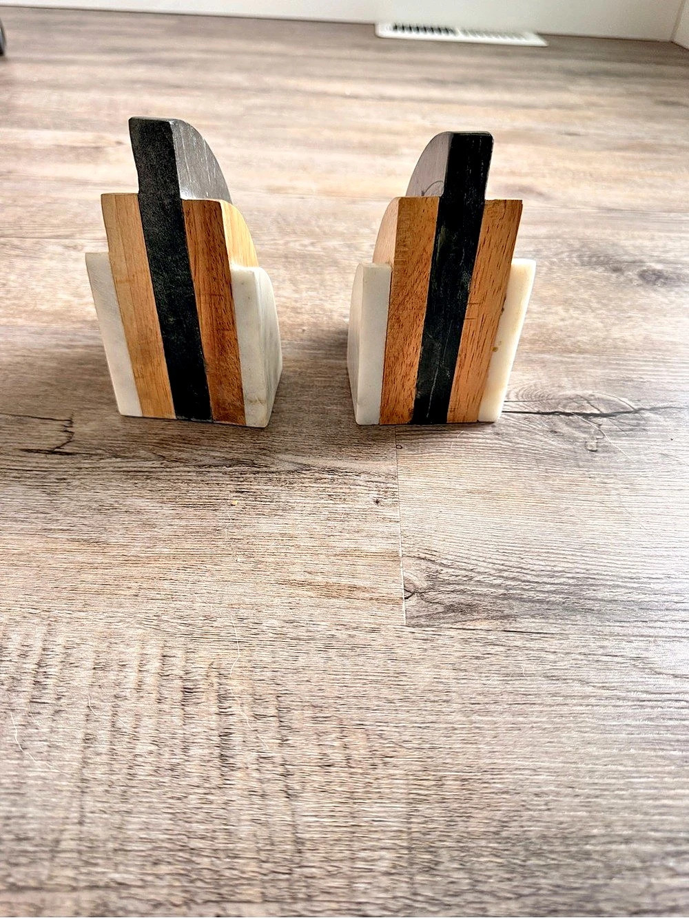 Target Marble & Wood Bookend Color Block Decor - Picture 3 of 4